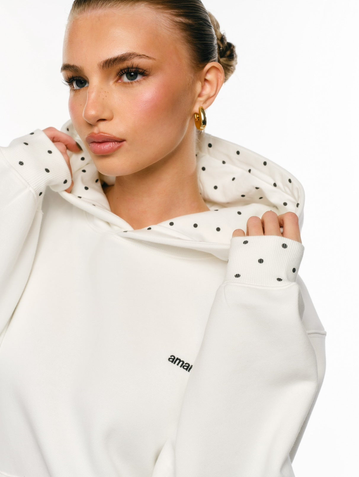 POLKA DOT HOODIE