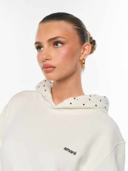 POLKA DOT HOODIE